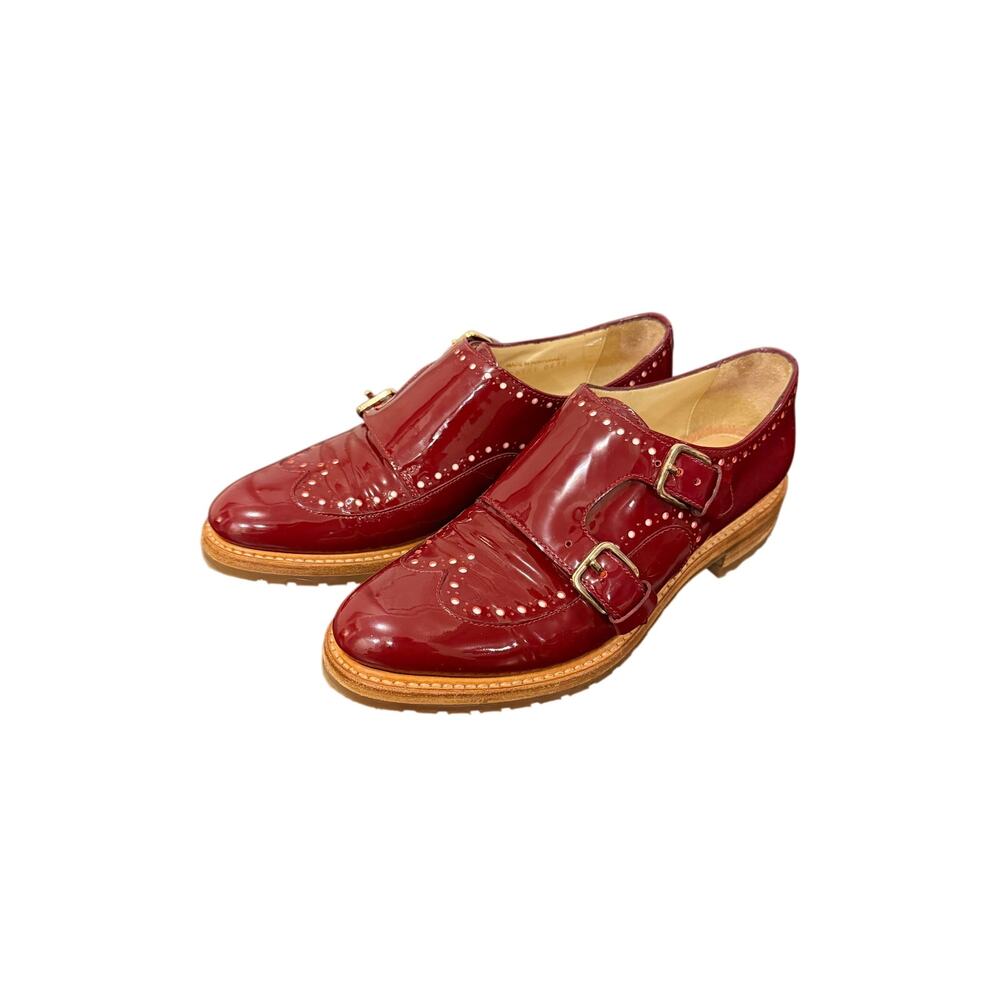 Office of Angela Scott Mr York Monkstrap Shoes Scarlett Red 36.5 US 6.5